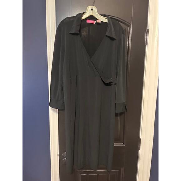 Liz Lange Maternity Black Dress Size XL Stretch - Picture 2 of 2